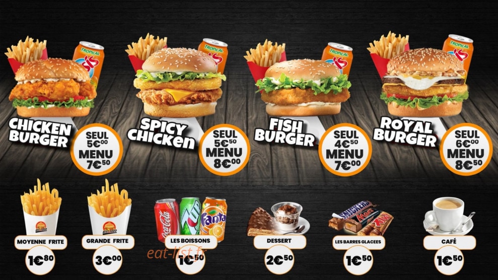 Best burger — carte page 3