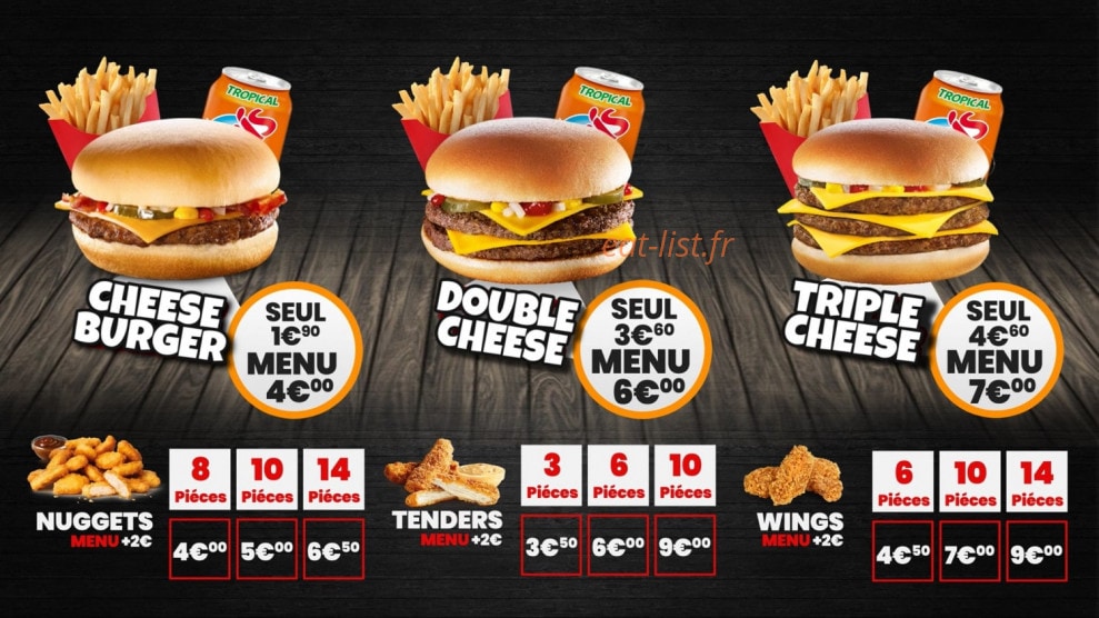 Best burger — carte page 2