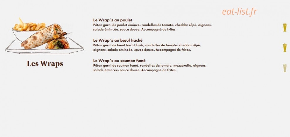Le Comptoir du Malt — carte page 13