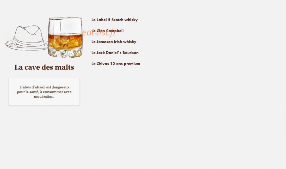 Le Comptoir du Malt — carte page 28
