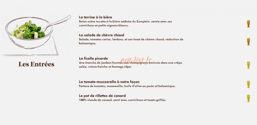 Le Comptoir du Malt — carte page 5