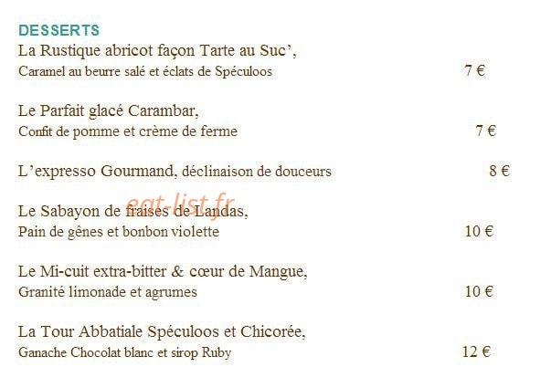 Le Kursaal — carte page 2