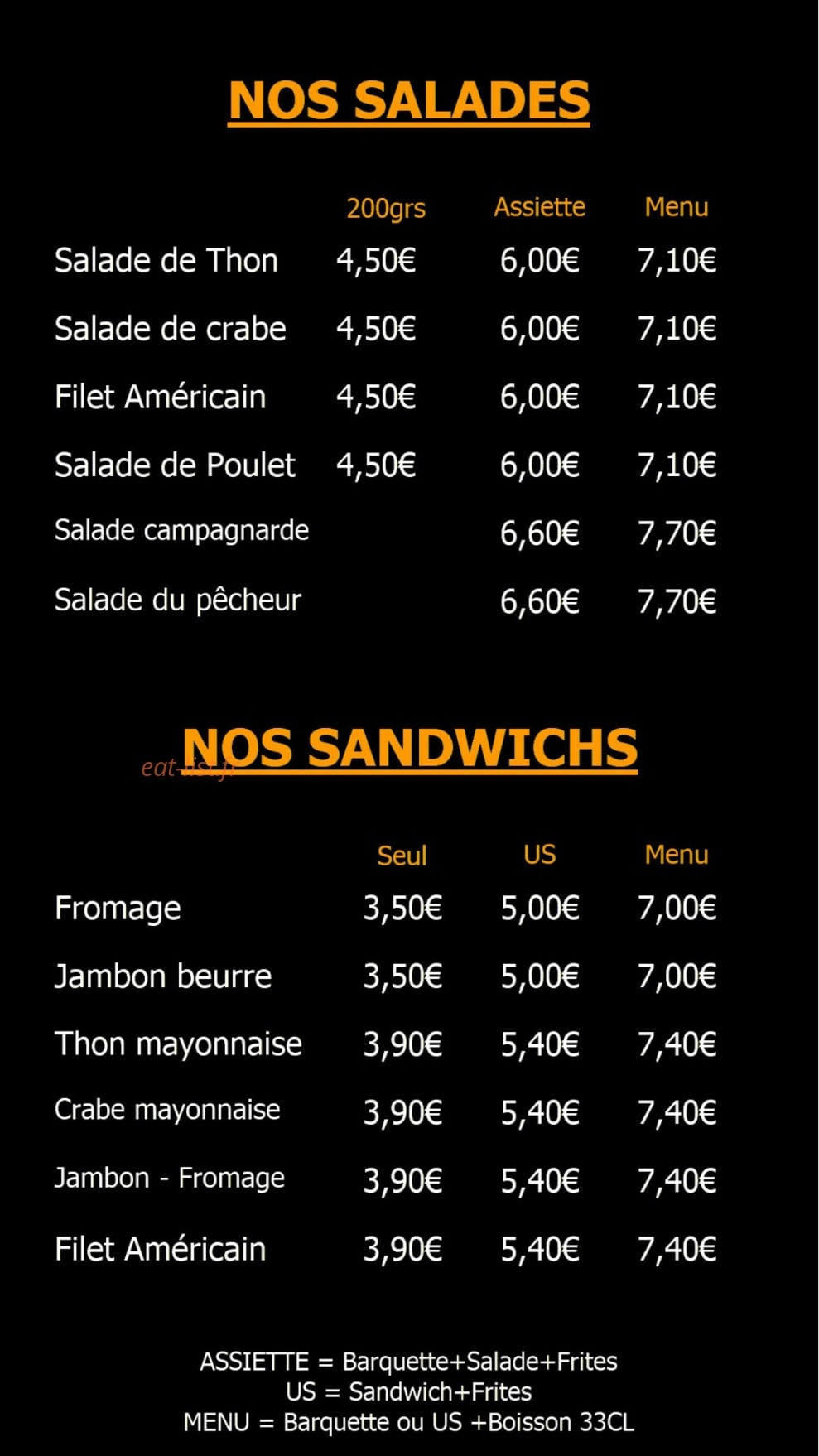 Fritas'tique — carte page 3