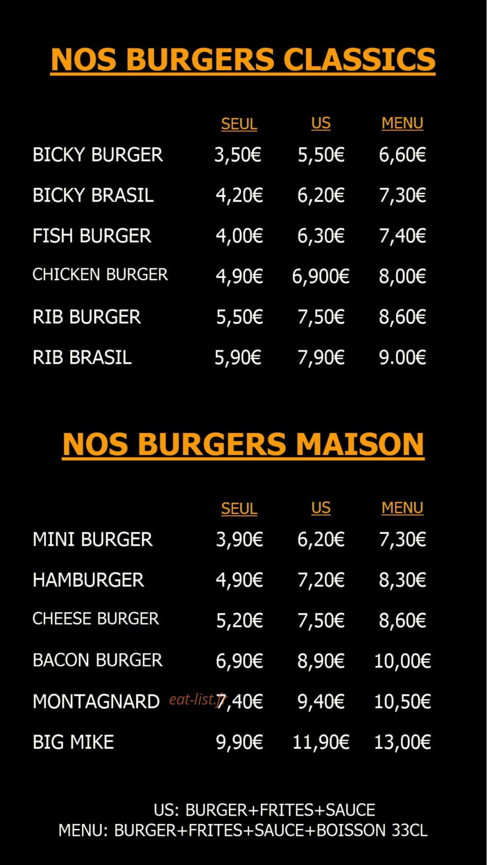Fritas'tique — carte page 2