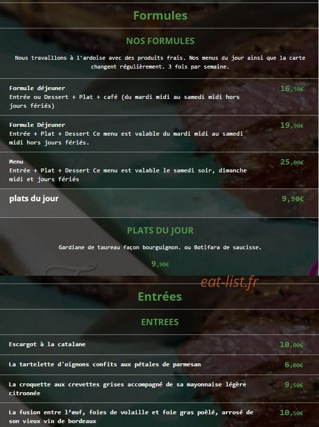 L'Atelier de Fred — carte page 1