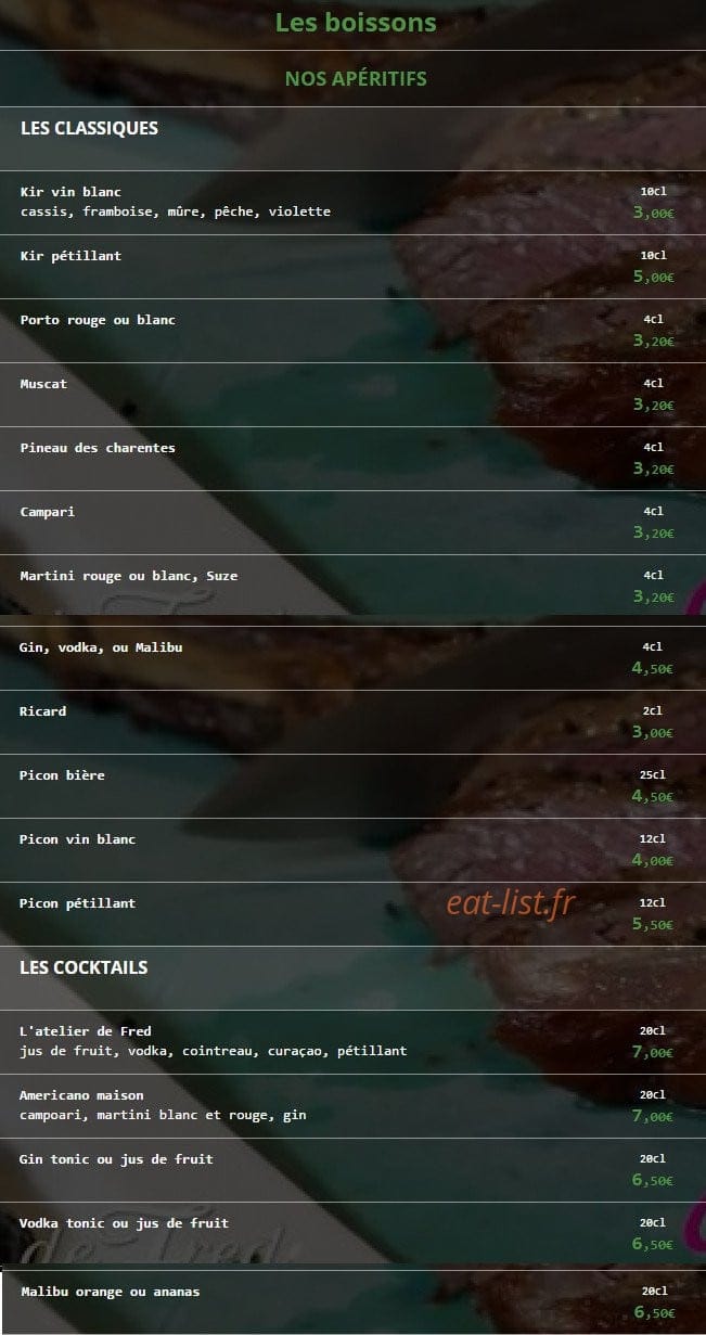 L'Atelier de Fred — carte page 3