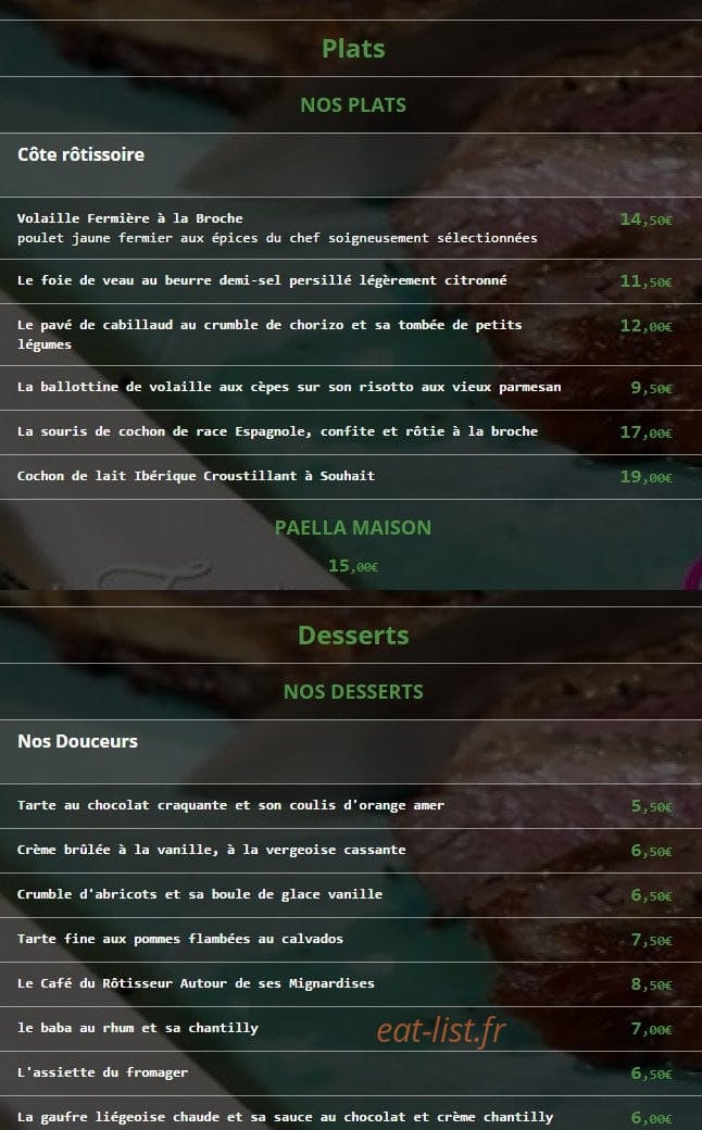 L'Atelier de Fred — carte page 2