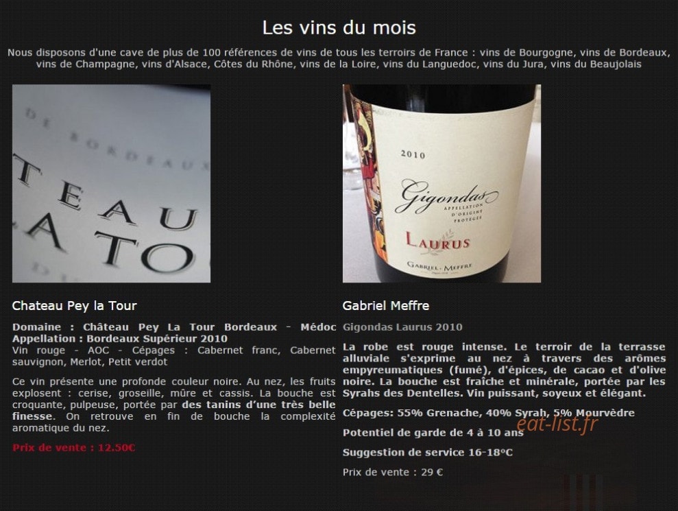 Chai Latour — carte page 3