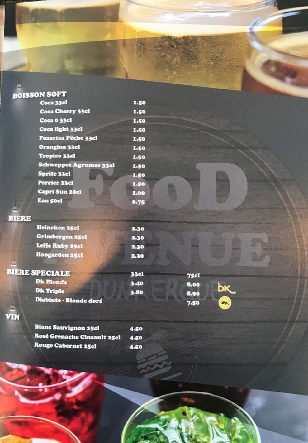 FooD AvenuE — carte page 5