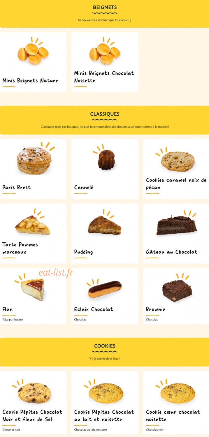 La Croissanterie — carte page 6