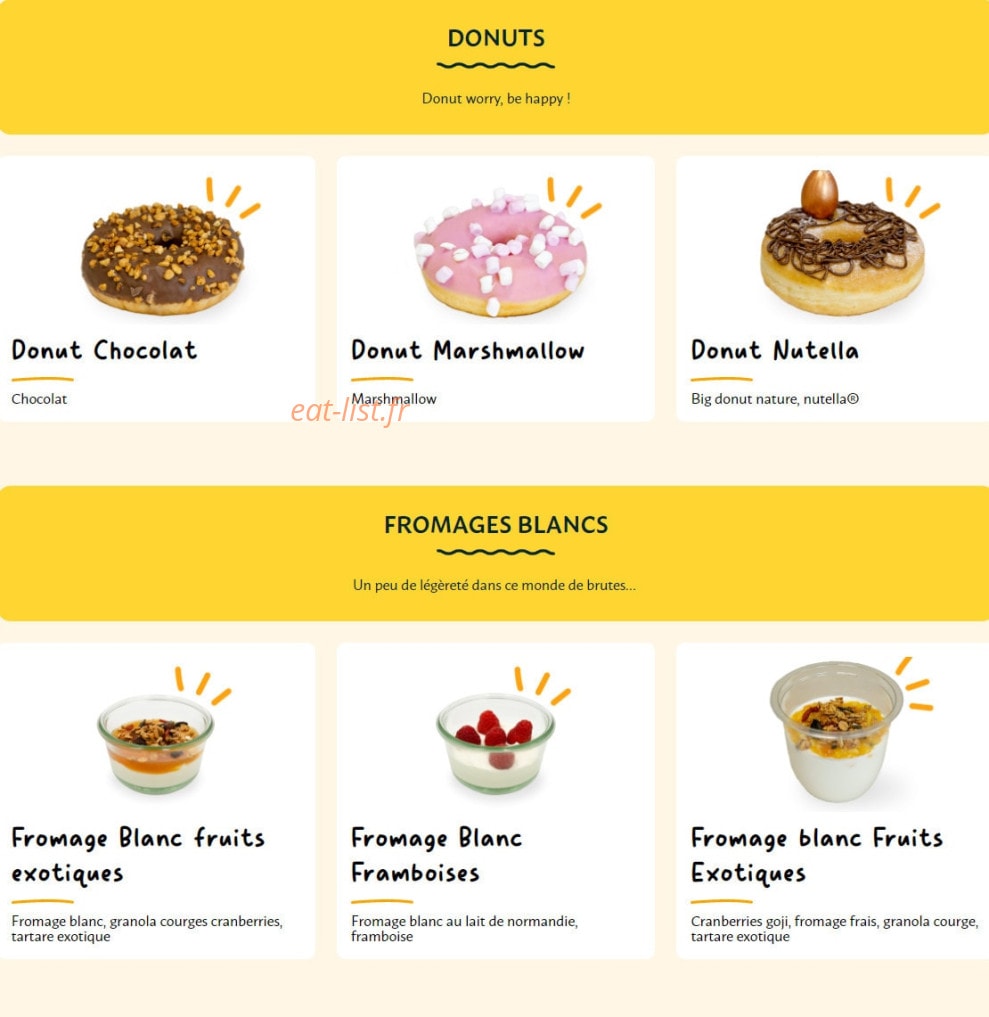 La Croissanterie — carte page 7