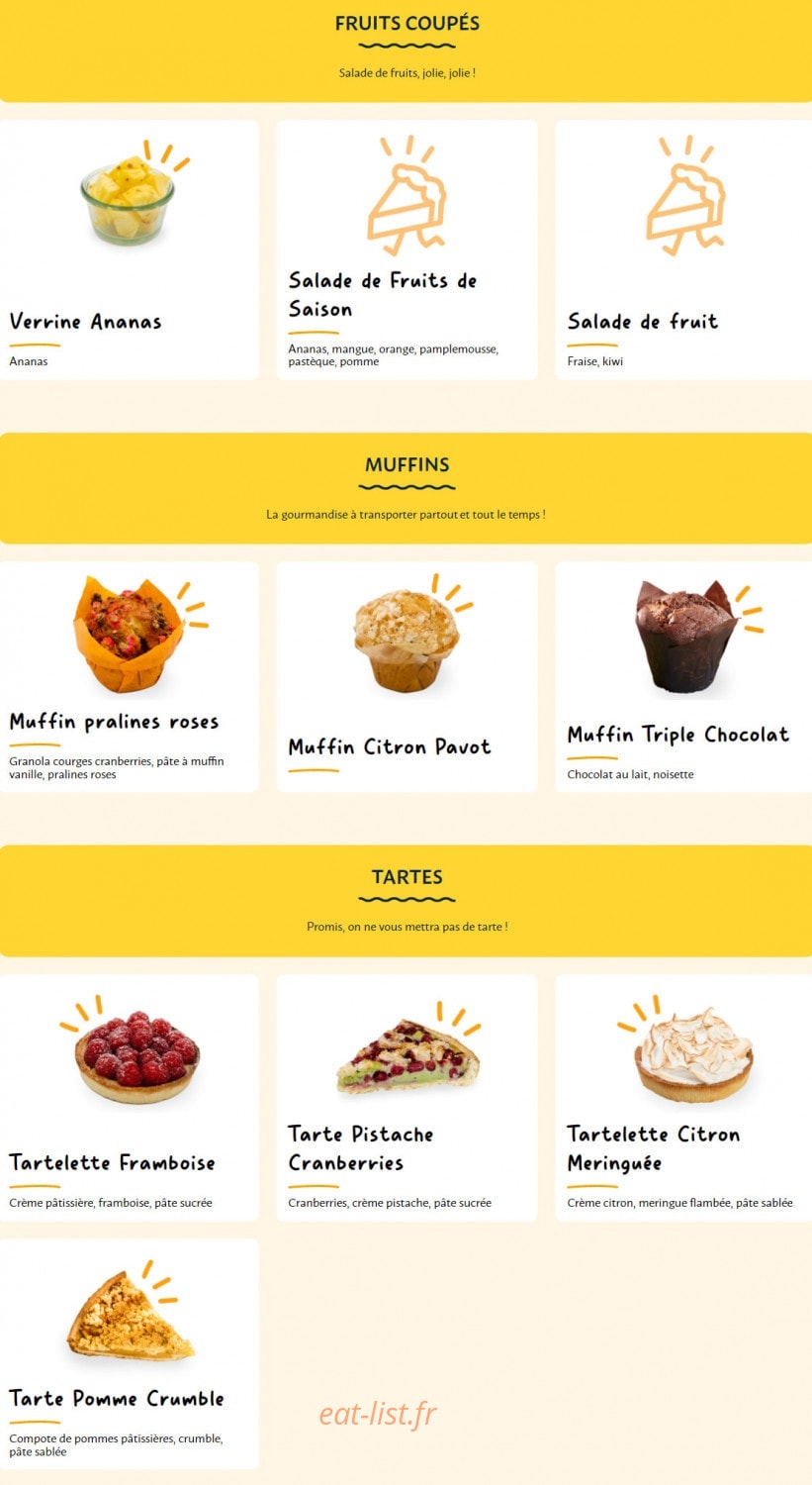 La Croissanterie — carte page 8