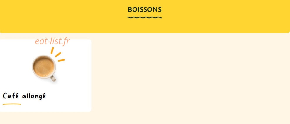 La Croissanterie — carte page 11