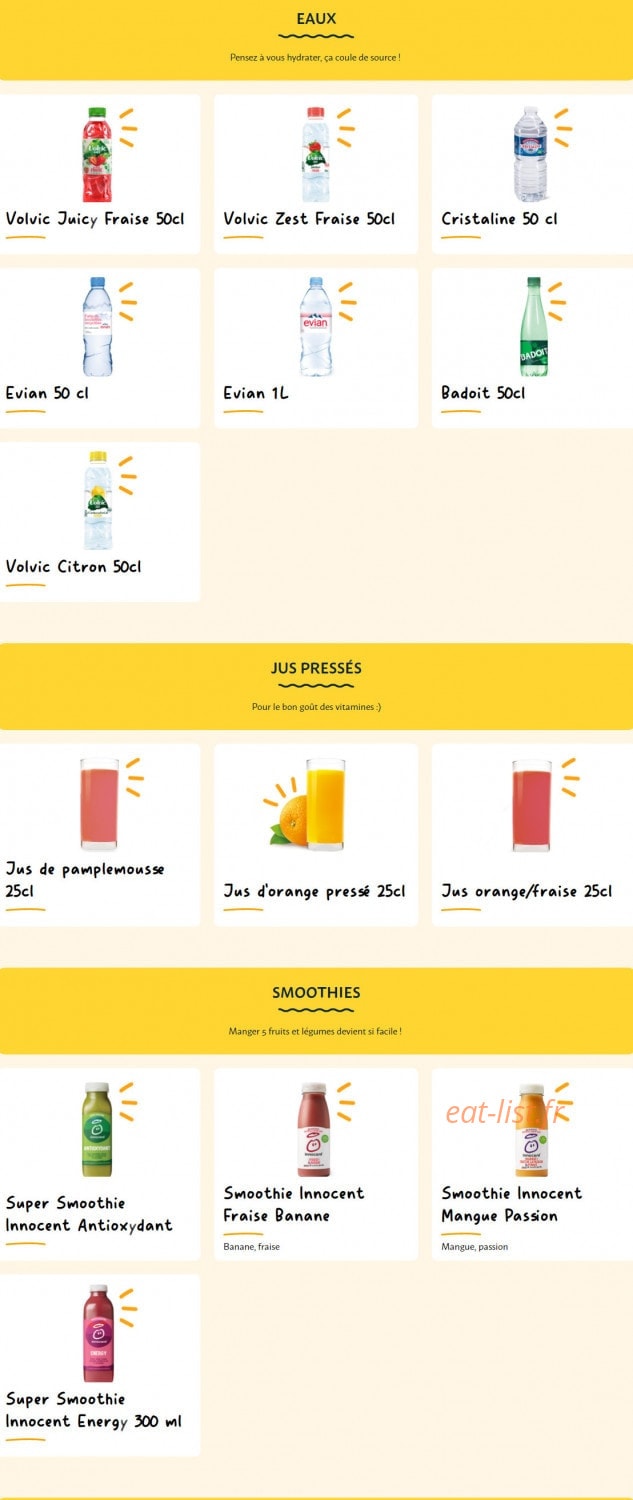 La Croissanterie — carte page 14