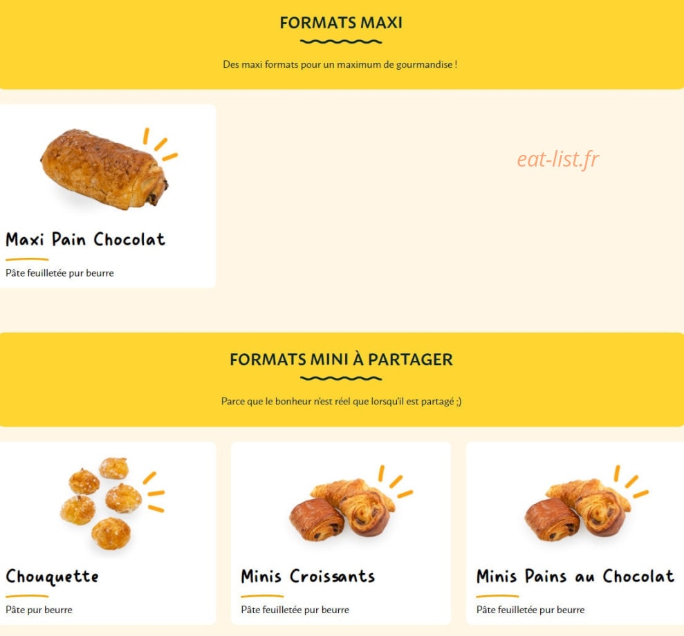 La Croissanterie — carte page 12