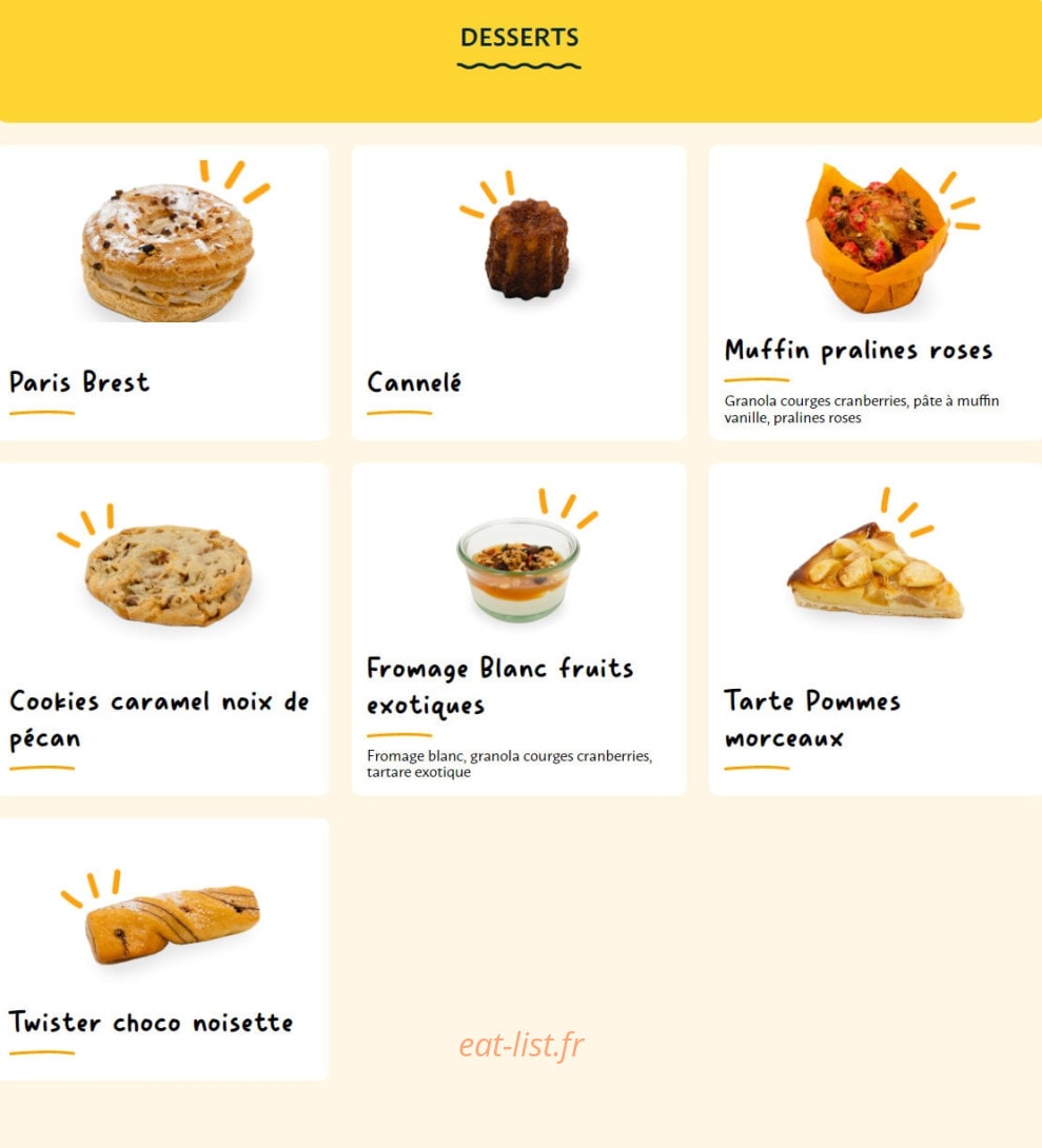 La Croissanterie — carte page 10