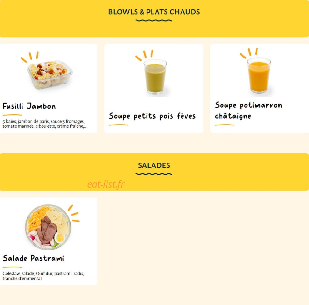 La Croissanterie — carte page 1