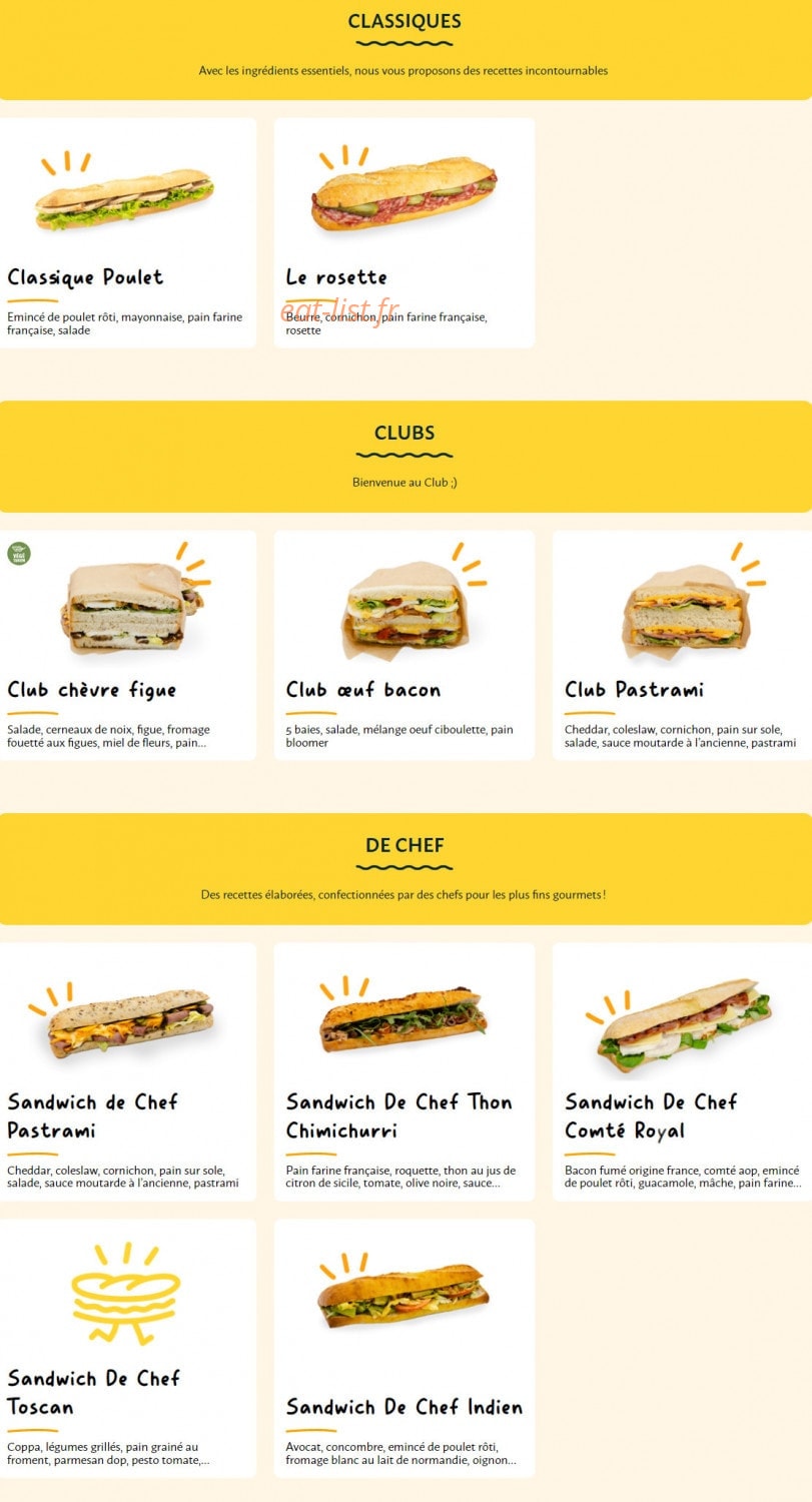 La Croissanterie — carte page 2