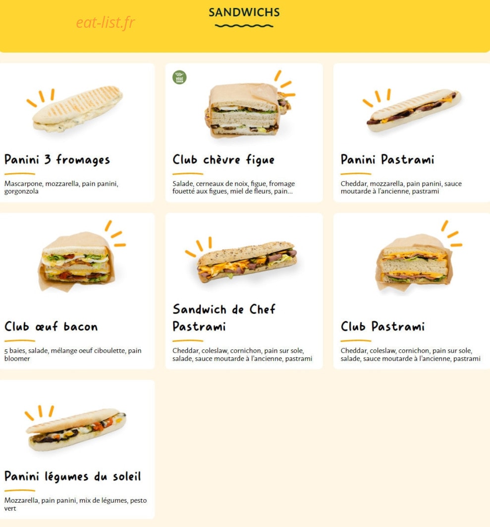 La Croissanterie — carte page 3
