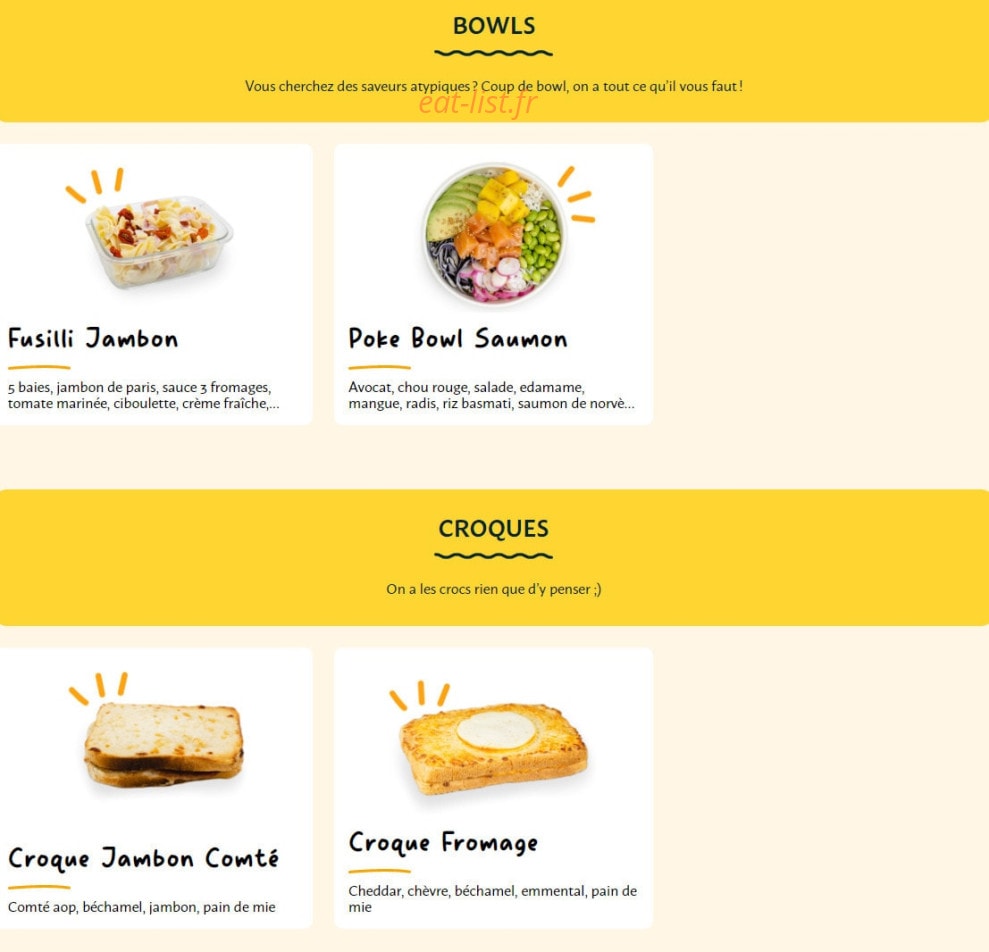 La Croissanterie — carte page 5