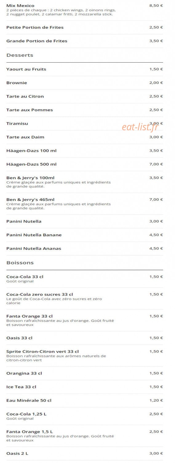 Pronto Pizza — carte page 13
