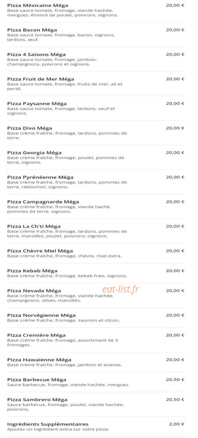 Pronto Pizza — carte page 10