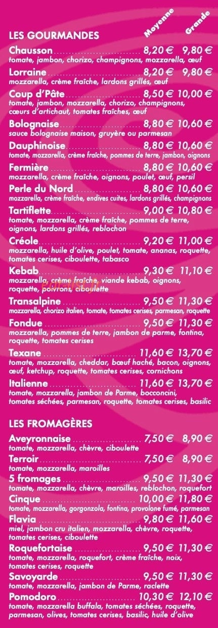 Le Rose Caffé — carte page 4