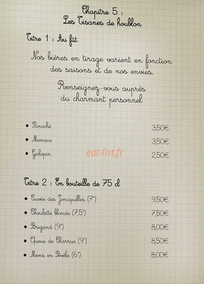 Chez Flavien — carte page 4