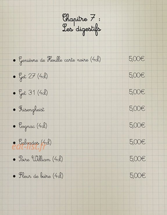 Chez Flavien — carte page 7