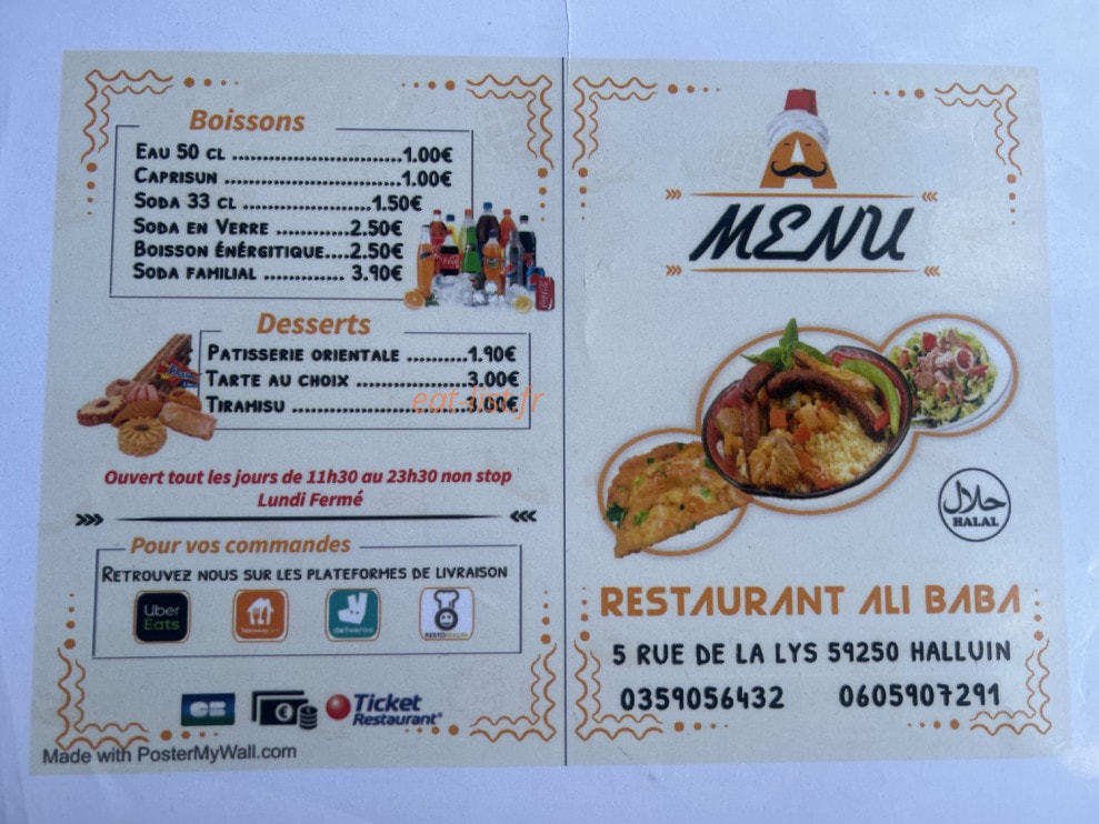 Ali Baba — carte page 1