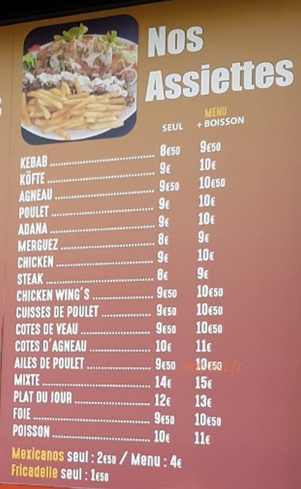 Grill Antalya — carte page 1
