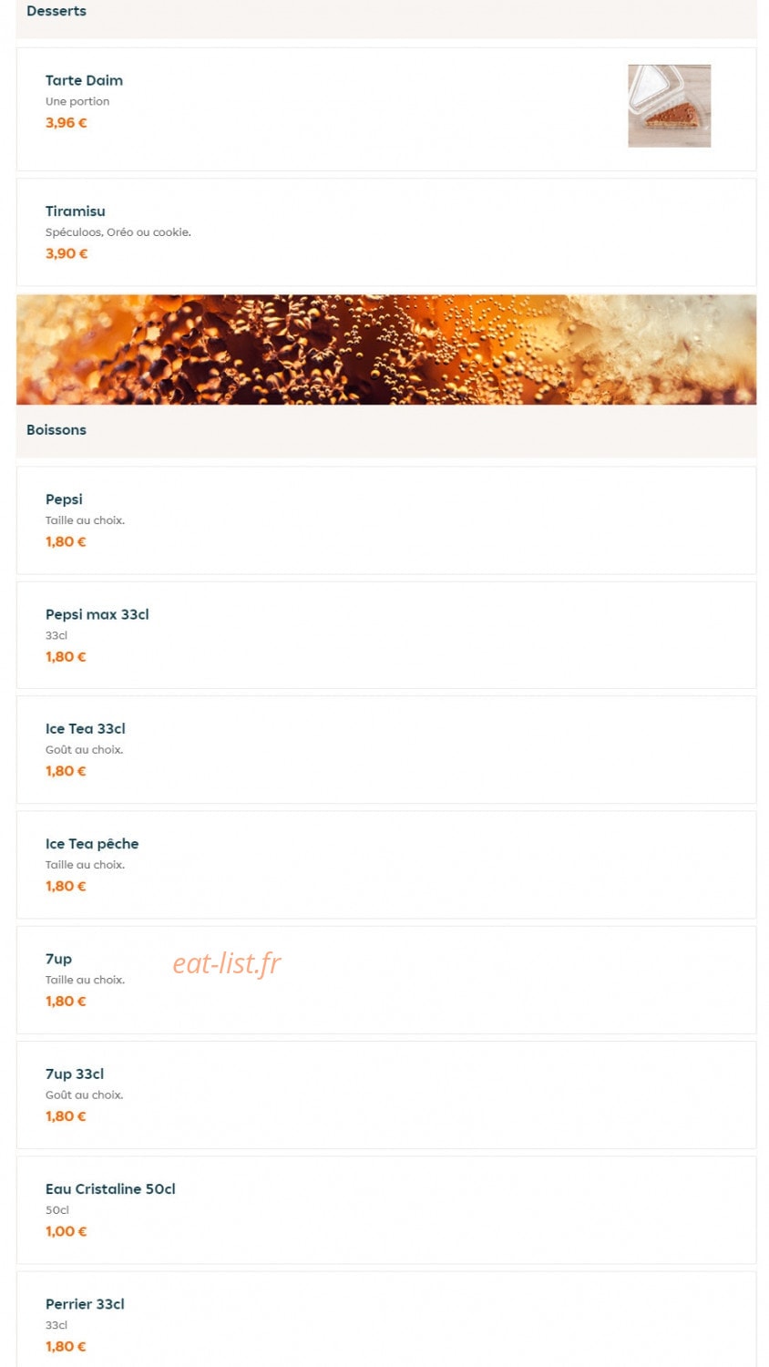 My Tacos — carte page 6