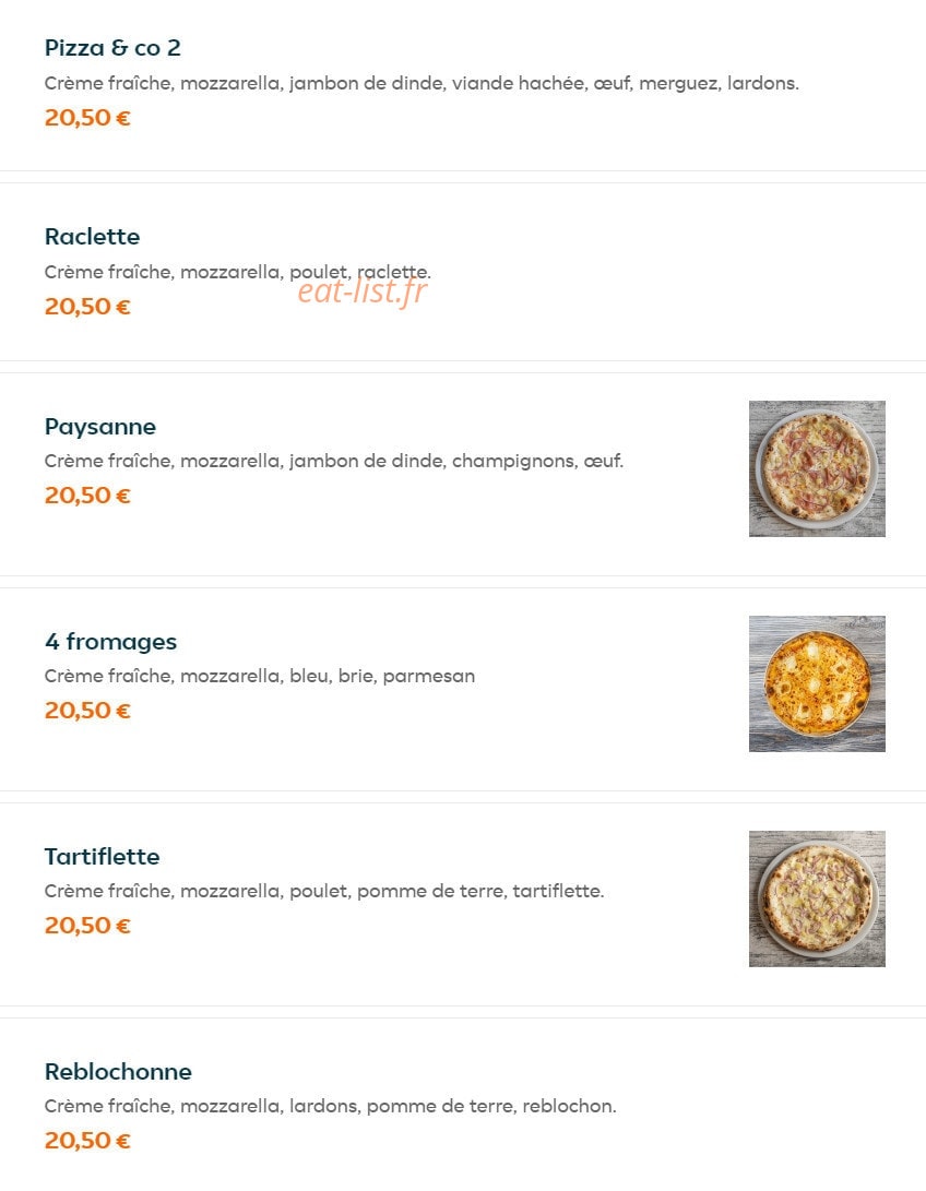 Pizza & Co — carte page 12