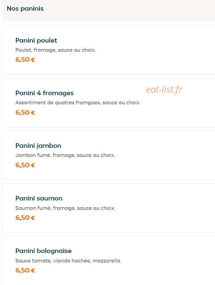 Pizza & Co — carte page 25