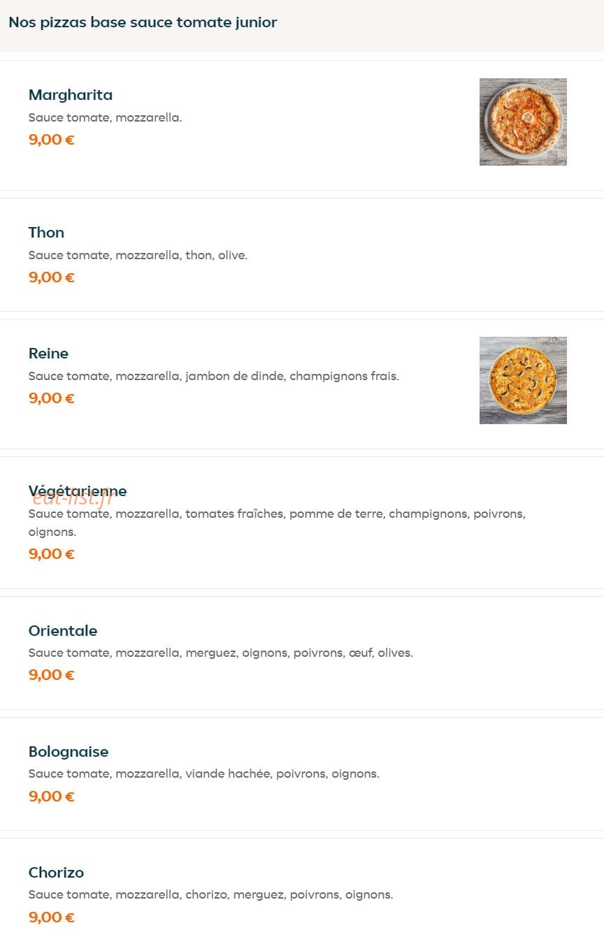 Pizza & Co — carte page 1
