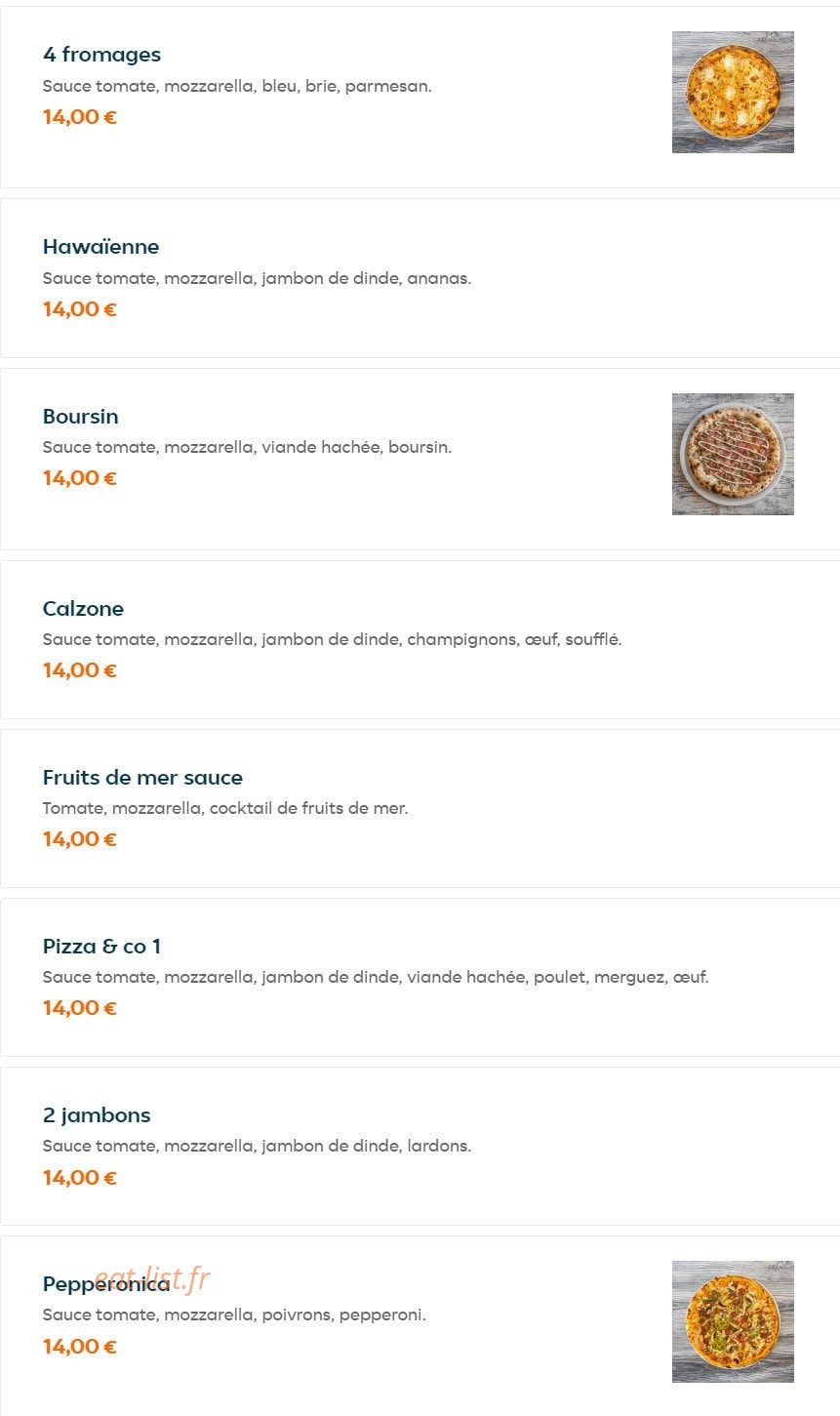 Pizza & Co — carte page 4