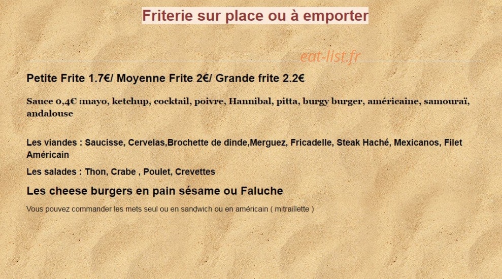 A l'Estaminet des Dunes — carte page 3