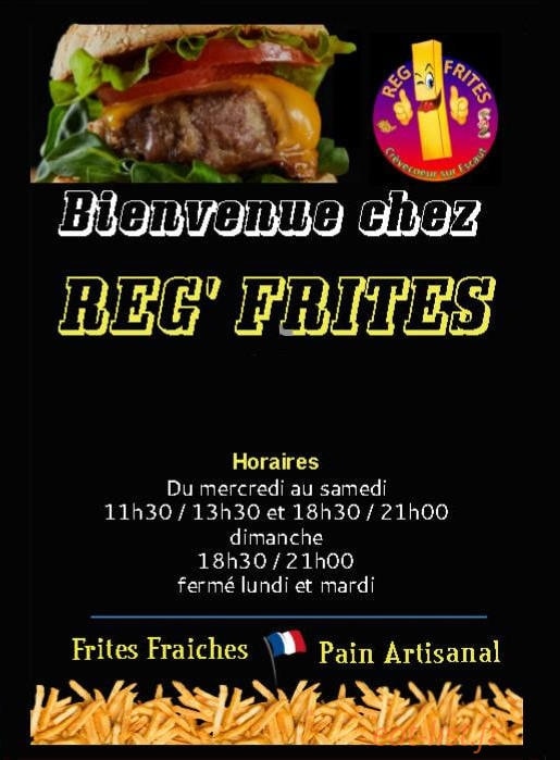Reg' frites — carte page 1