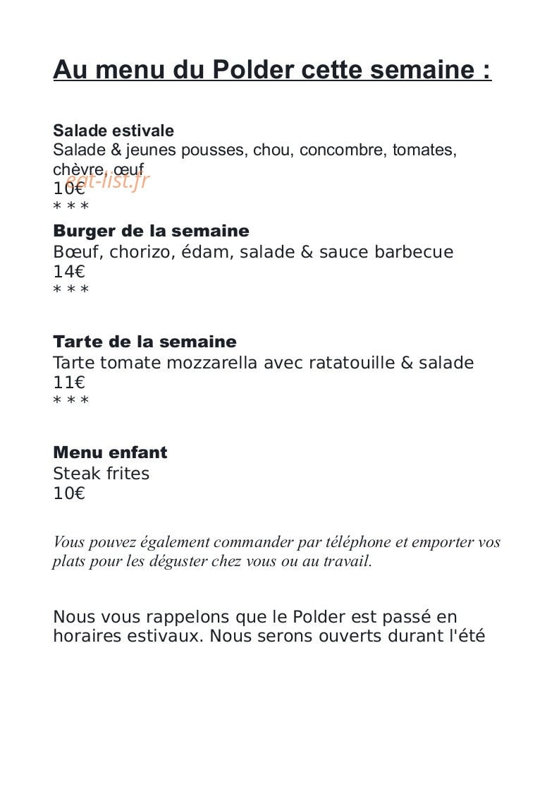 Le Polder — carte page 1