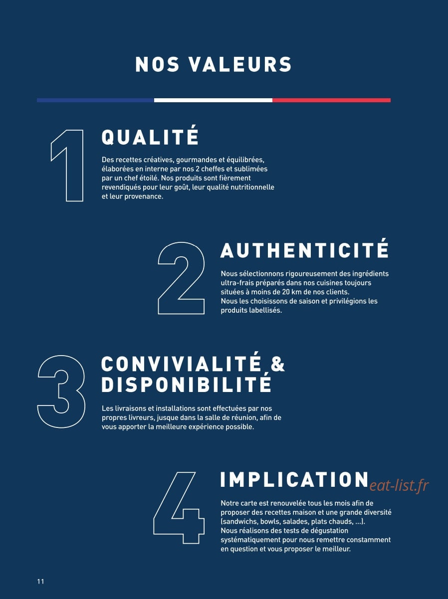 La Famille Finest Lunch — carte page 8