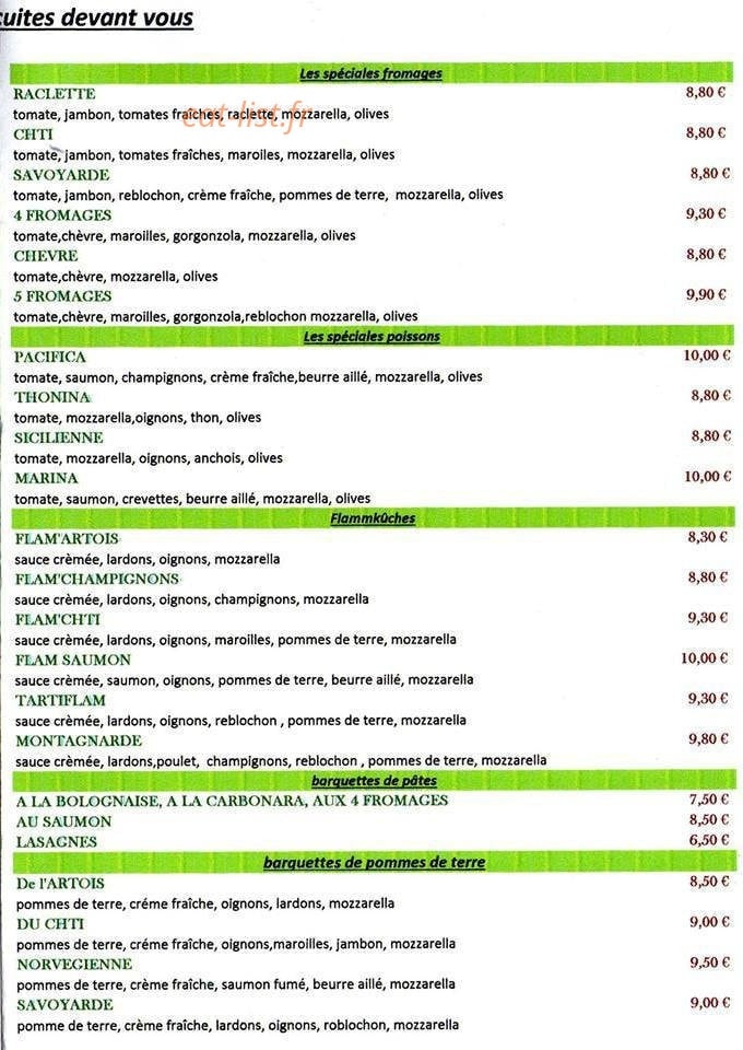 Pizza Fredo — carte page 3