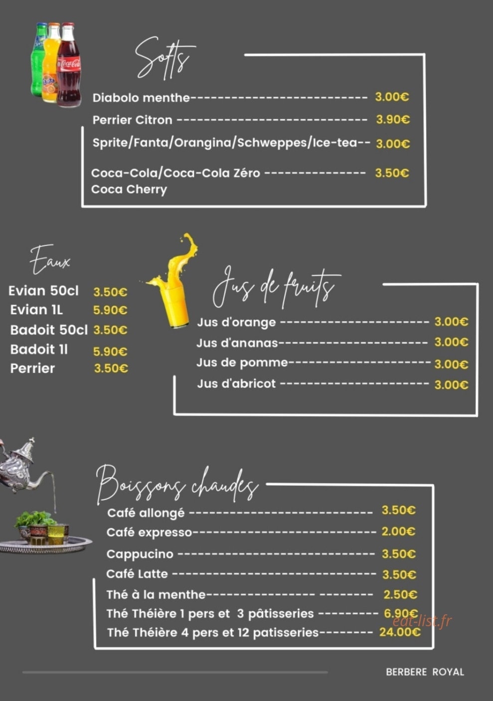 Berbere Royal — carte page 6