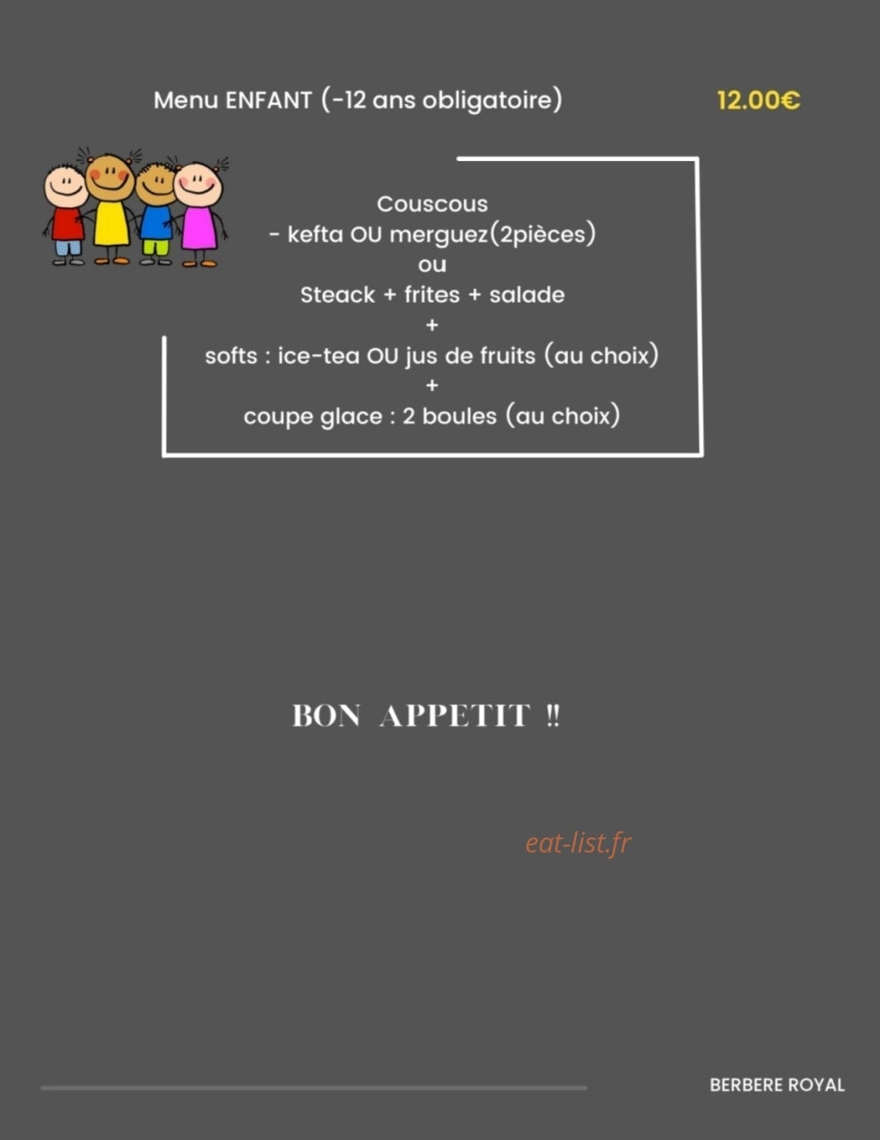 Berbere Royal — carte page 9