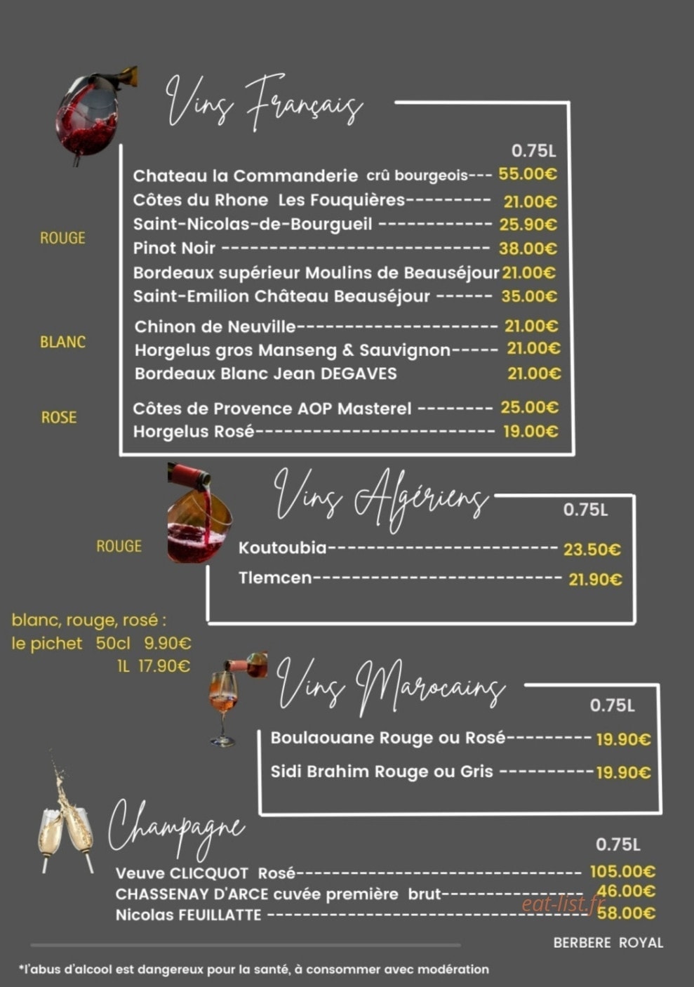 Berbere Royal — carte page 7