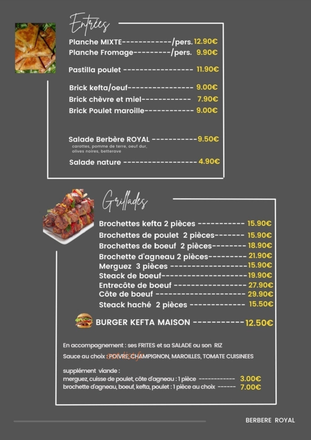 Berbere Royal — carte page 1