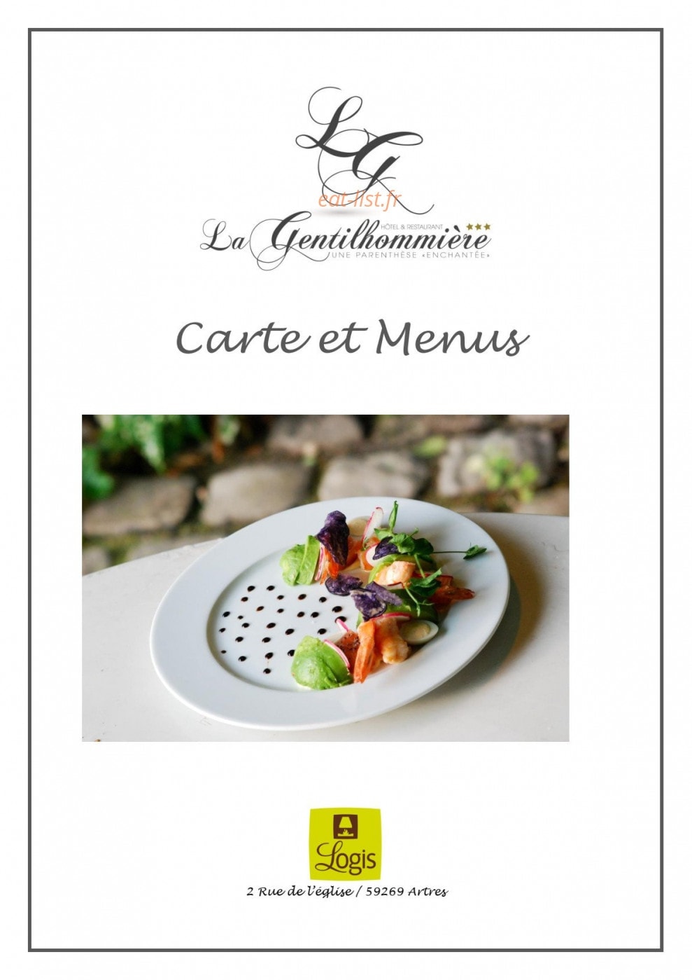 La Gentilhommière — carte page 1