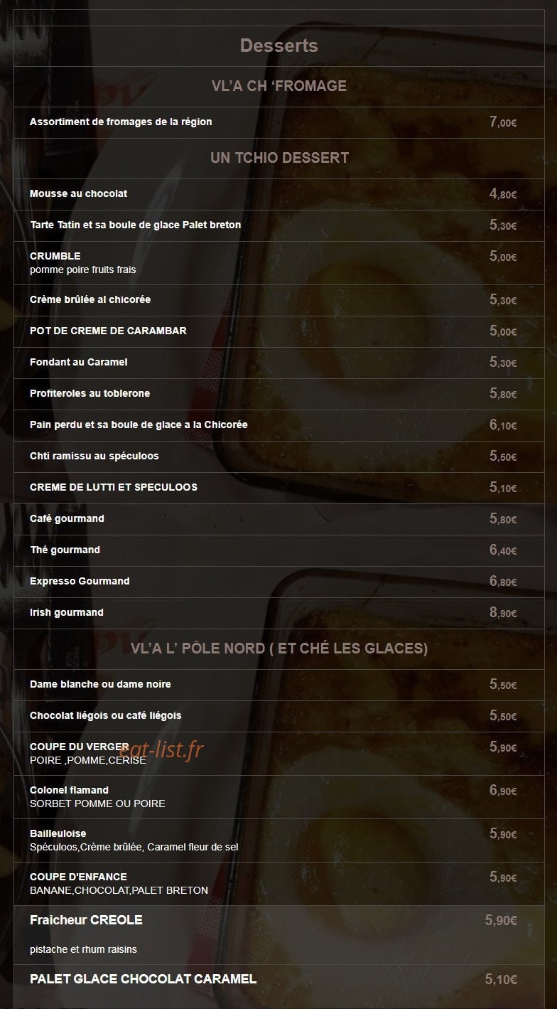 L'auberge du Cheval Blanc — carte page 3
