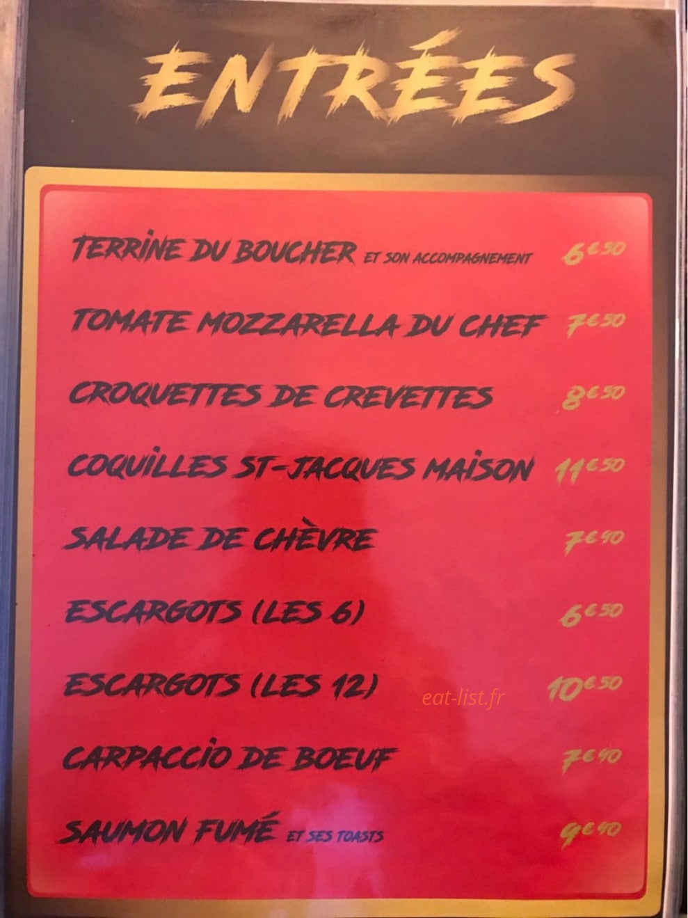 Le Caroussel — carte page 2