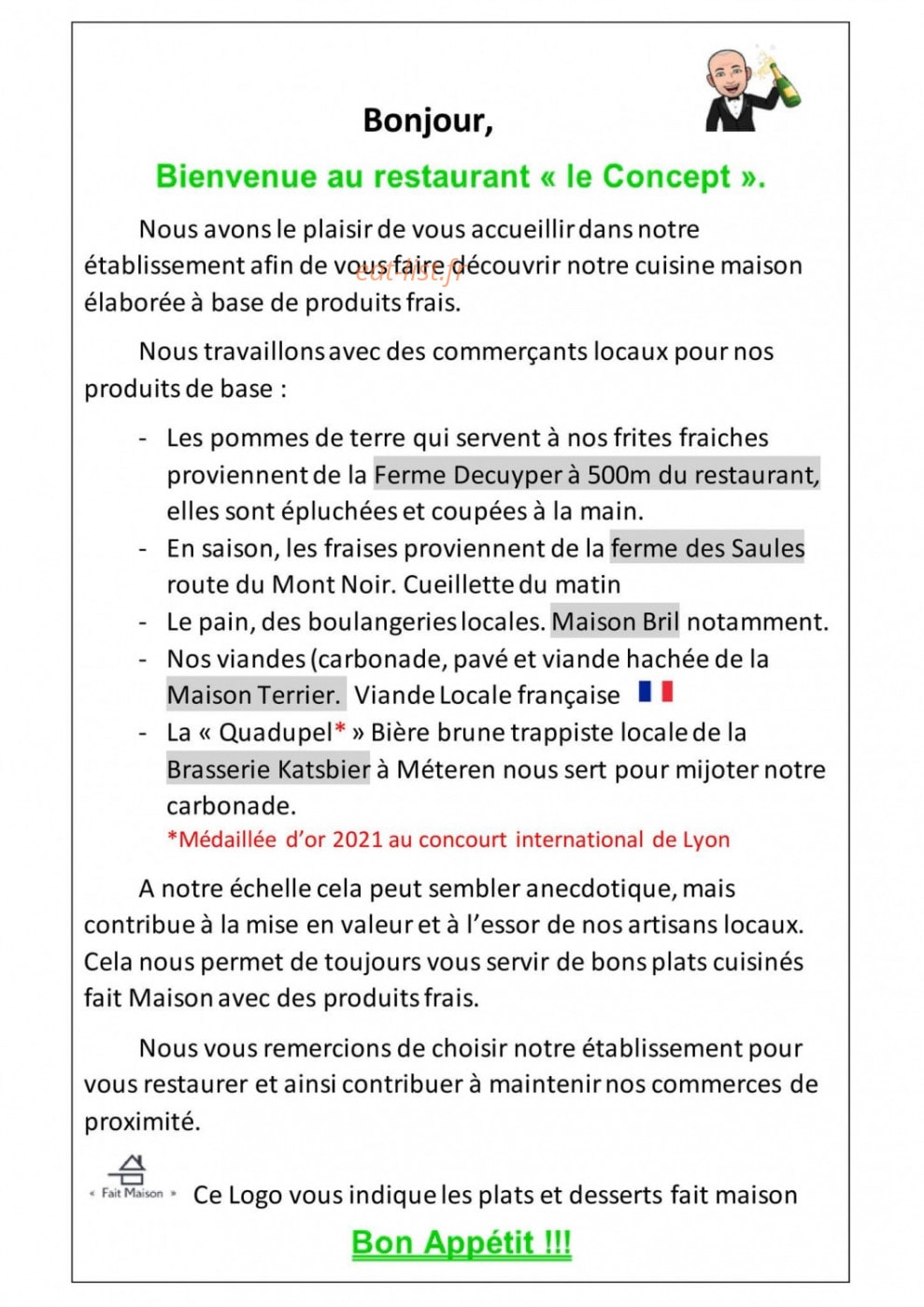 Le Concept — carte page 1