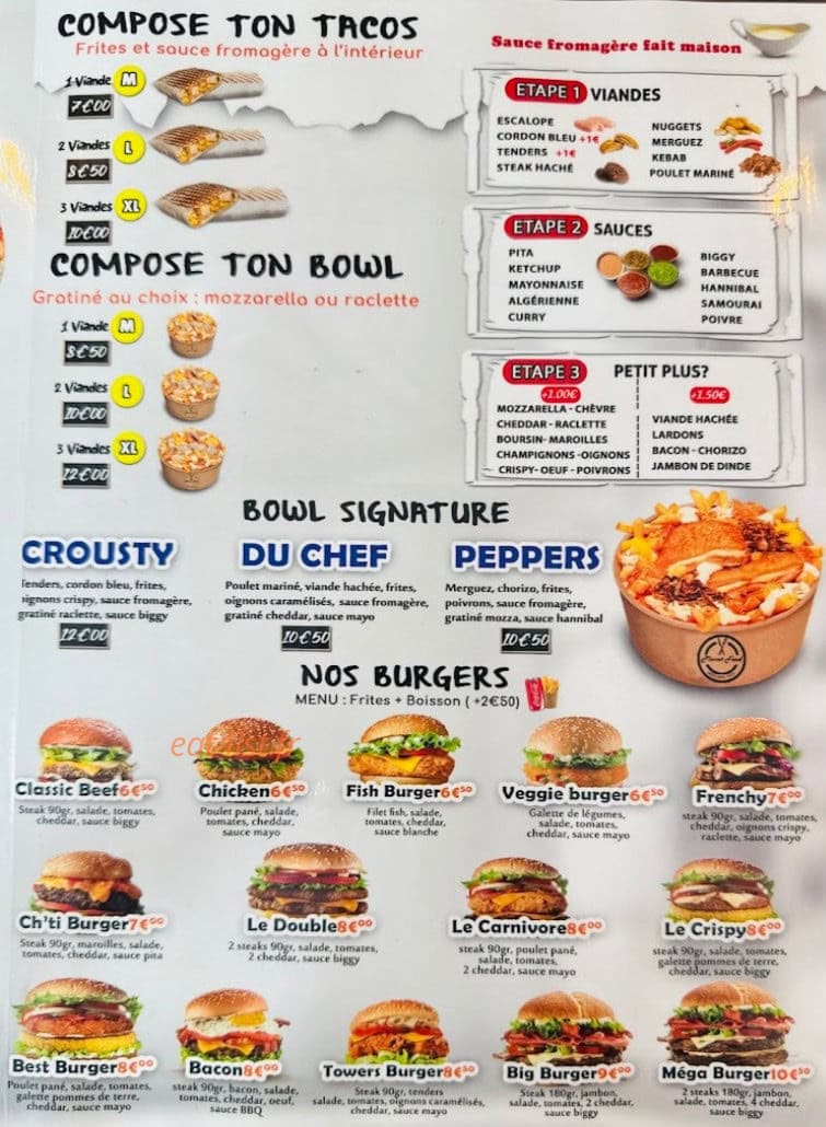 Planet food — carte page 2